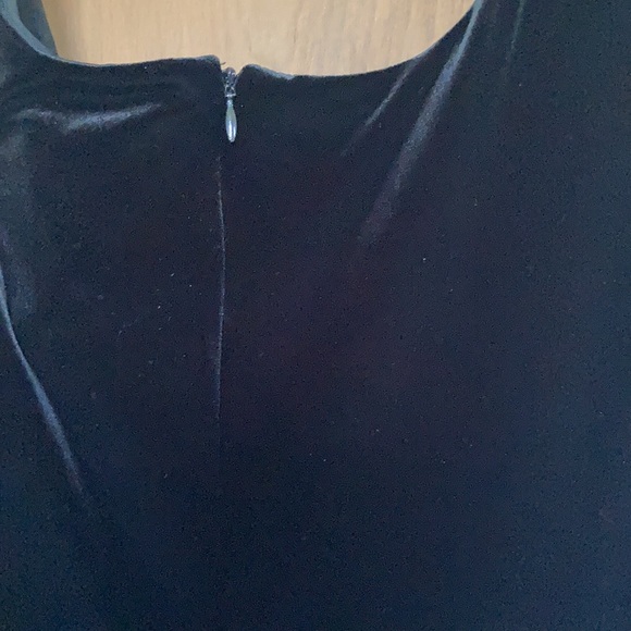 Relisted Coldwater Creek sleeveless long black velvet dress classic - Picture 11 of 13